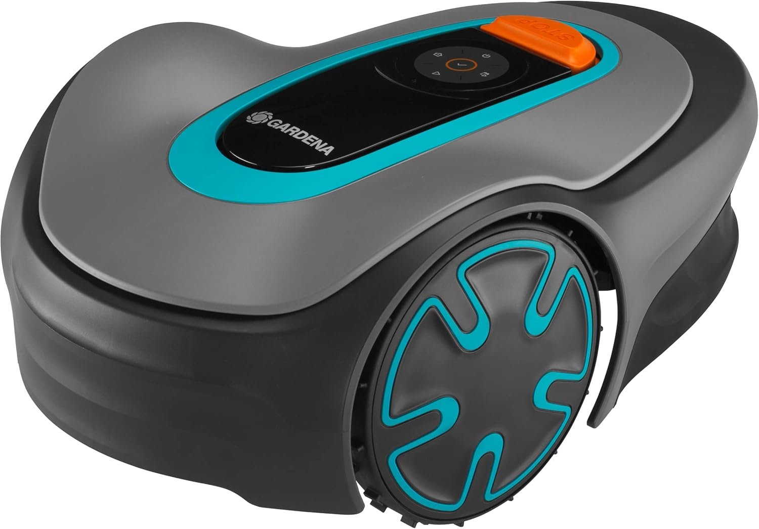 1-4.jpg photo du produit Robot tondeuse GARDENA Sileno Minimo 250 – Compact, intelligent et silencieux