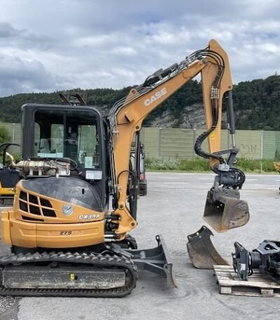 photo du produit Case CX 39B S2 d’Occasion (2014) – Mini-Pelle 3,9T + 3 Godets + Grappin
